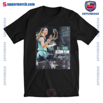 Sabrina Ionescu New York Liberty 2024 All WNBA Second Team Signature T-shirt 3oHzgA2
