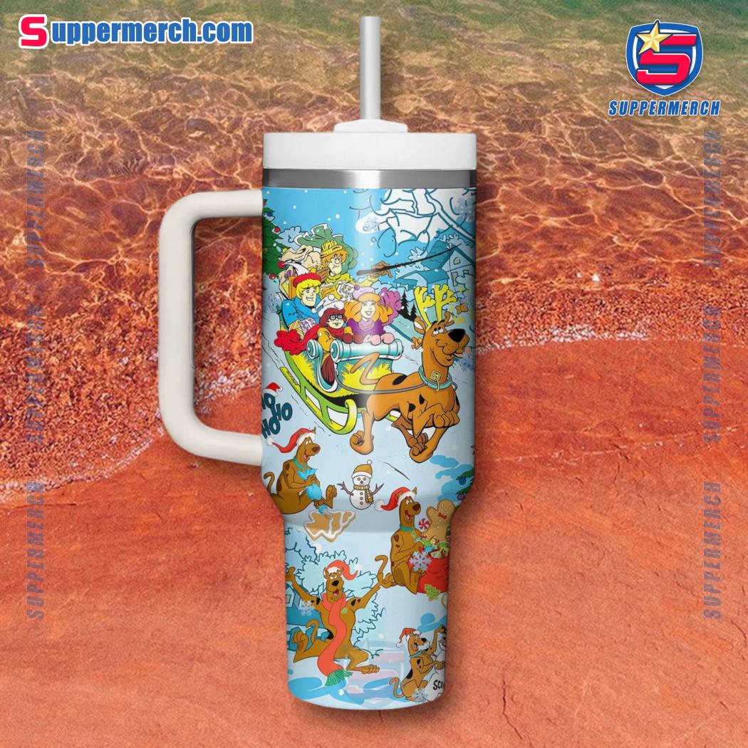 Scooby-doo Christmas 40oz Tumbler With Handle b