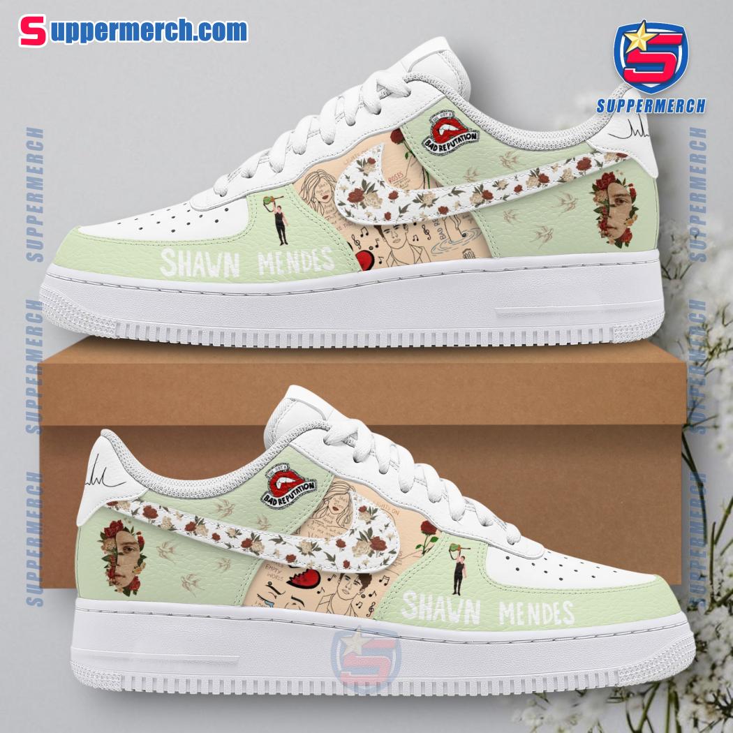 Shawn Mendes Bad Reputation Air Force Shoes gKdJkcW