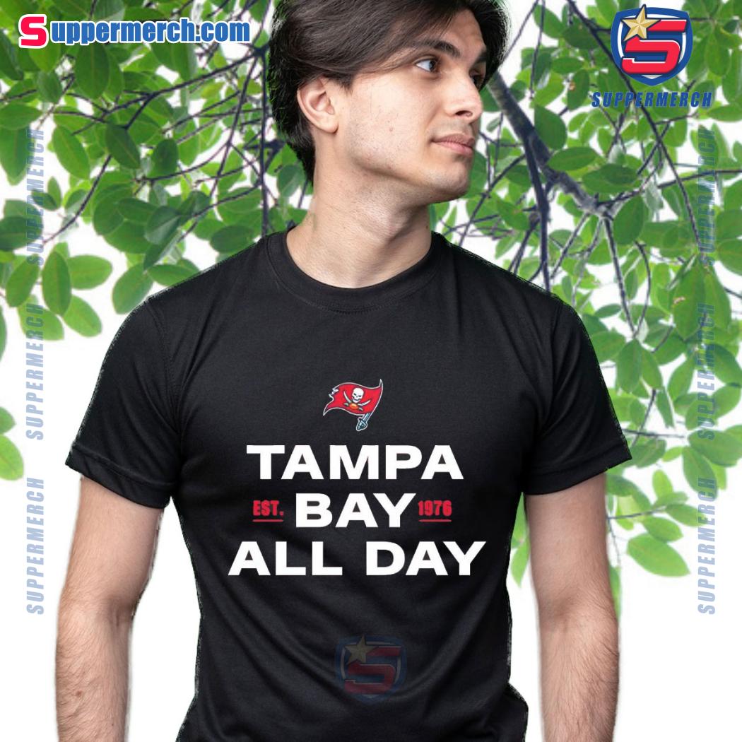 Tampa Bay All Day Est 1976 Tampa Bay Buccaneers T-shirt-c oNJCmjg