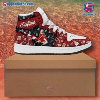 Taylor Swift Swiftmas Christmas Pattern Air Jordan High Top Shoes-a liywxM3
