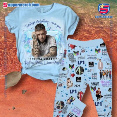 Teardrops Are Falling 'cause You 1993-2024 Rest In Peace Liam Payne Pajamas Set 2njBoUI