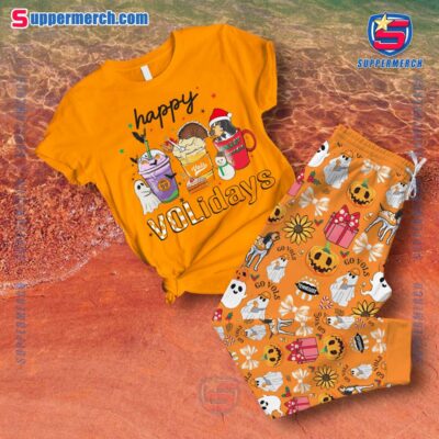 Tennessee Volunteers Happy Volidays Pajamas Set
