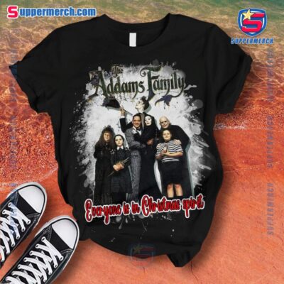 The Addams Family Everyone Is In Christmas Spirit Plaid Pajamas Set-a eXELHDN