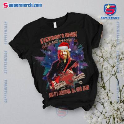 Tom Petty Everybody's Singin' All The Bells Are Ringin' Out And It's Christmas All Over Again Plaid Pajamas Set-a hHe9JBL