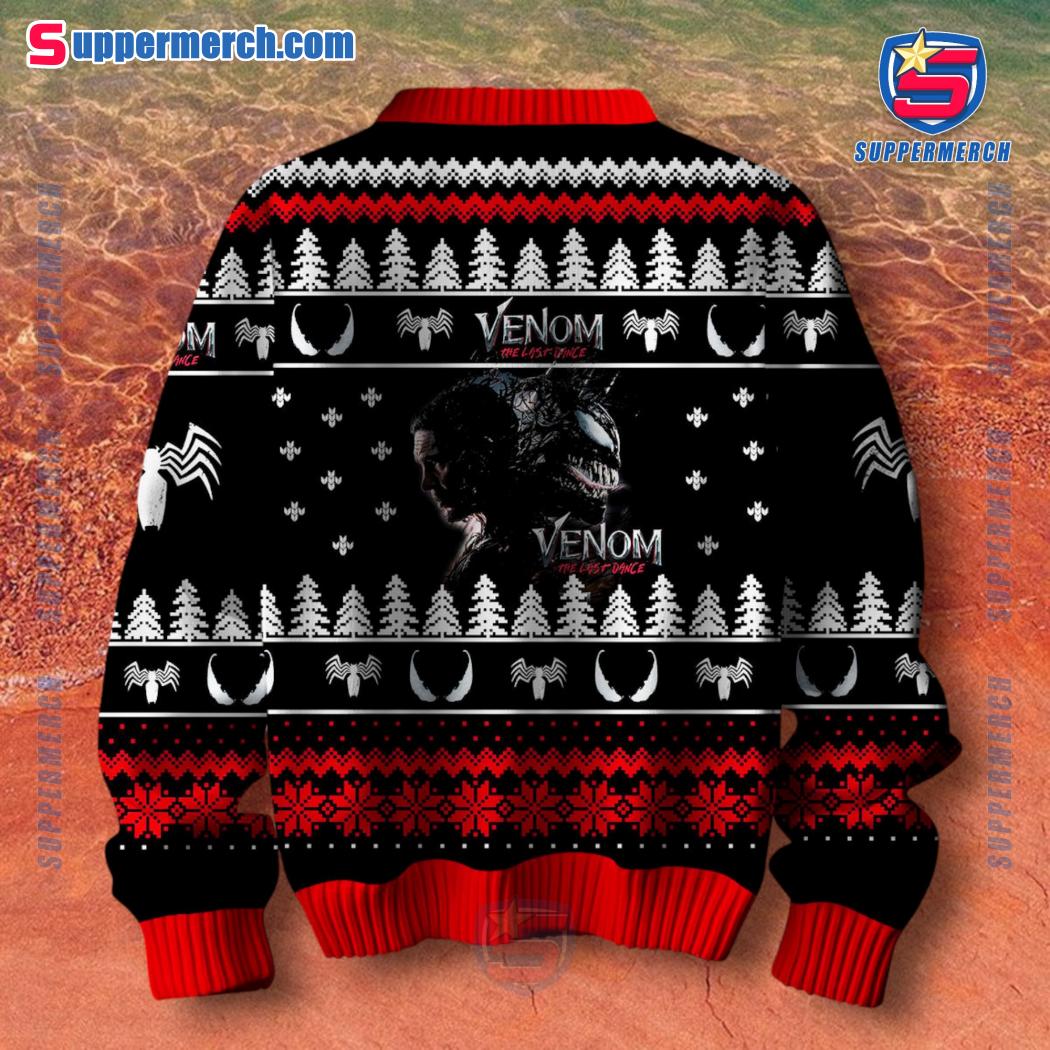 Venom The Last Dance Eddie I'm With You To The End Ugly Sweater-b jCUVpdw