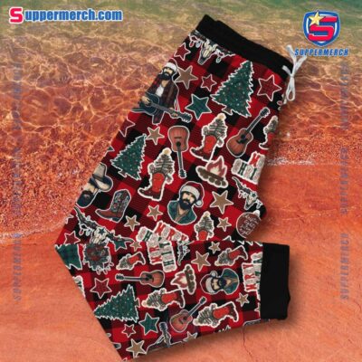 Zach Bryan Strumming Through Silent Night Bringing Warmth To Cold Roads Pajamas Set-a r3o1vtc