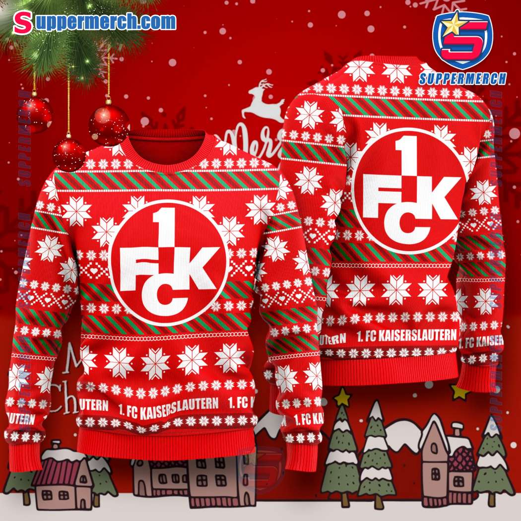 1.FCK Football Club Logo Noel Ugly Sweater EAlrvMt
