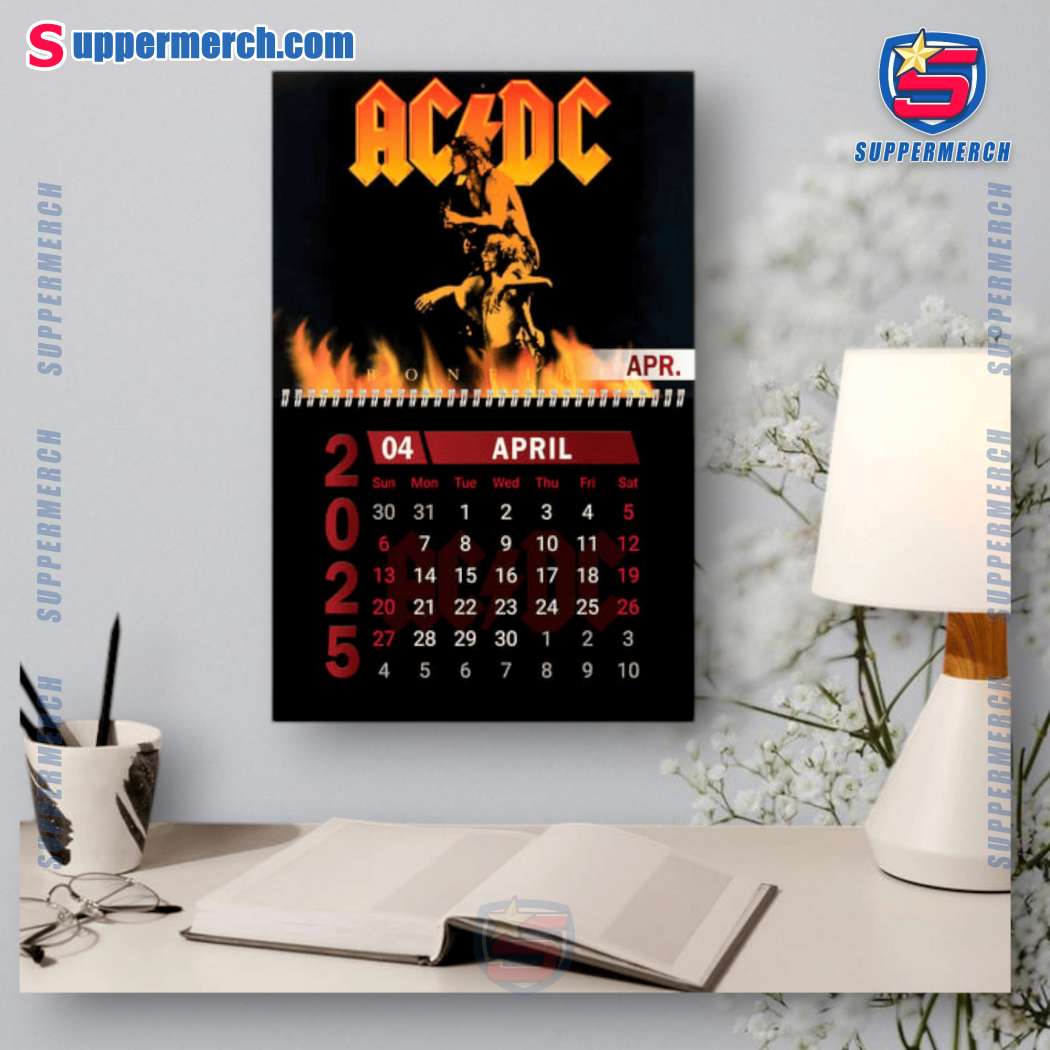 ACDC Music Wall Hanging Calendar 2025-y ShOI2Fu