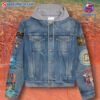 Abba Sos Man In The Middle Jean Hoodie Jacket