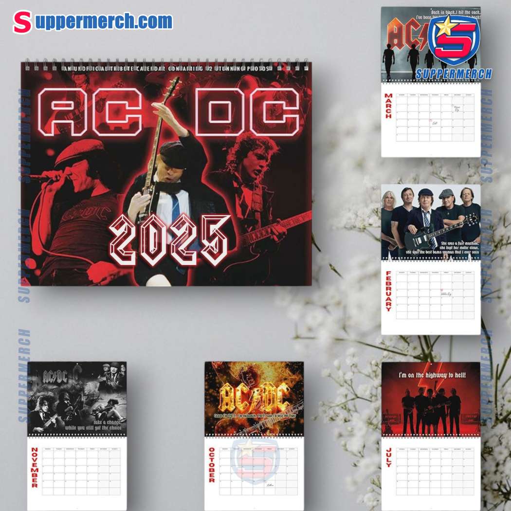 Acdc Wall Hanging Calendar 2025-a 9P32KAg