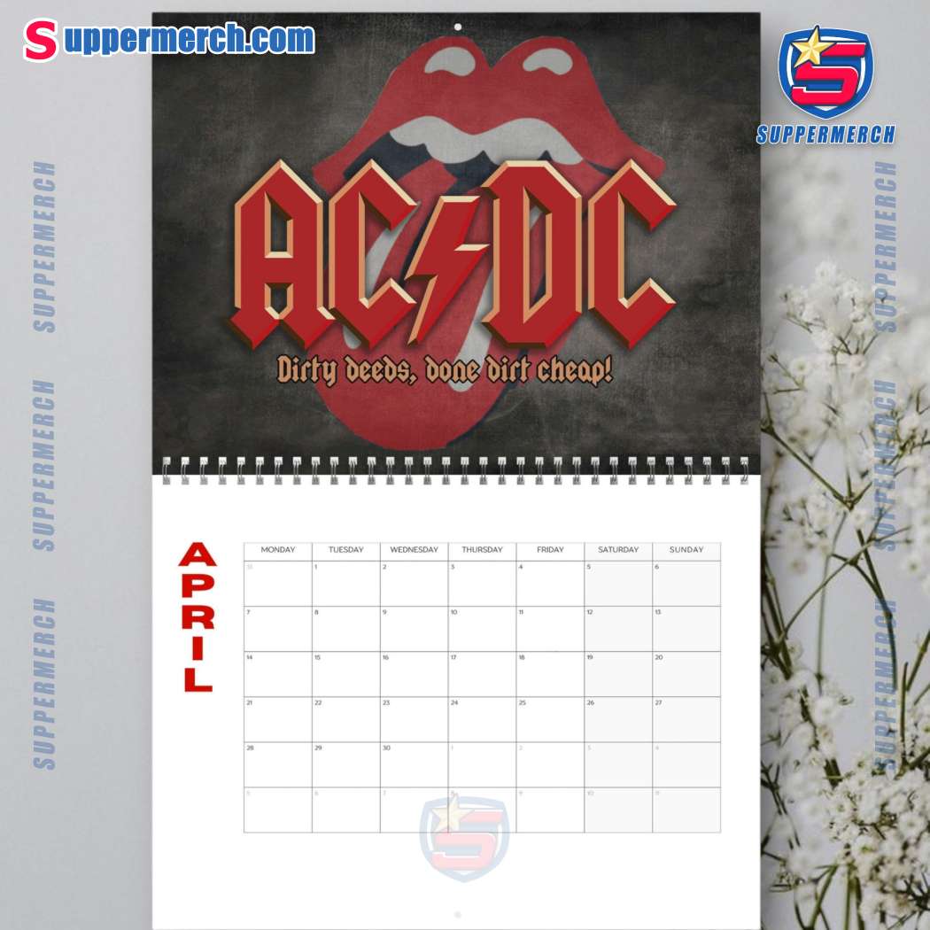 Acdc Wall Hanging Calendar 2025-y HYz5qnl