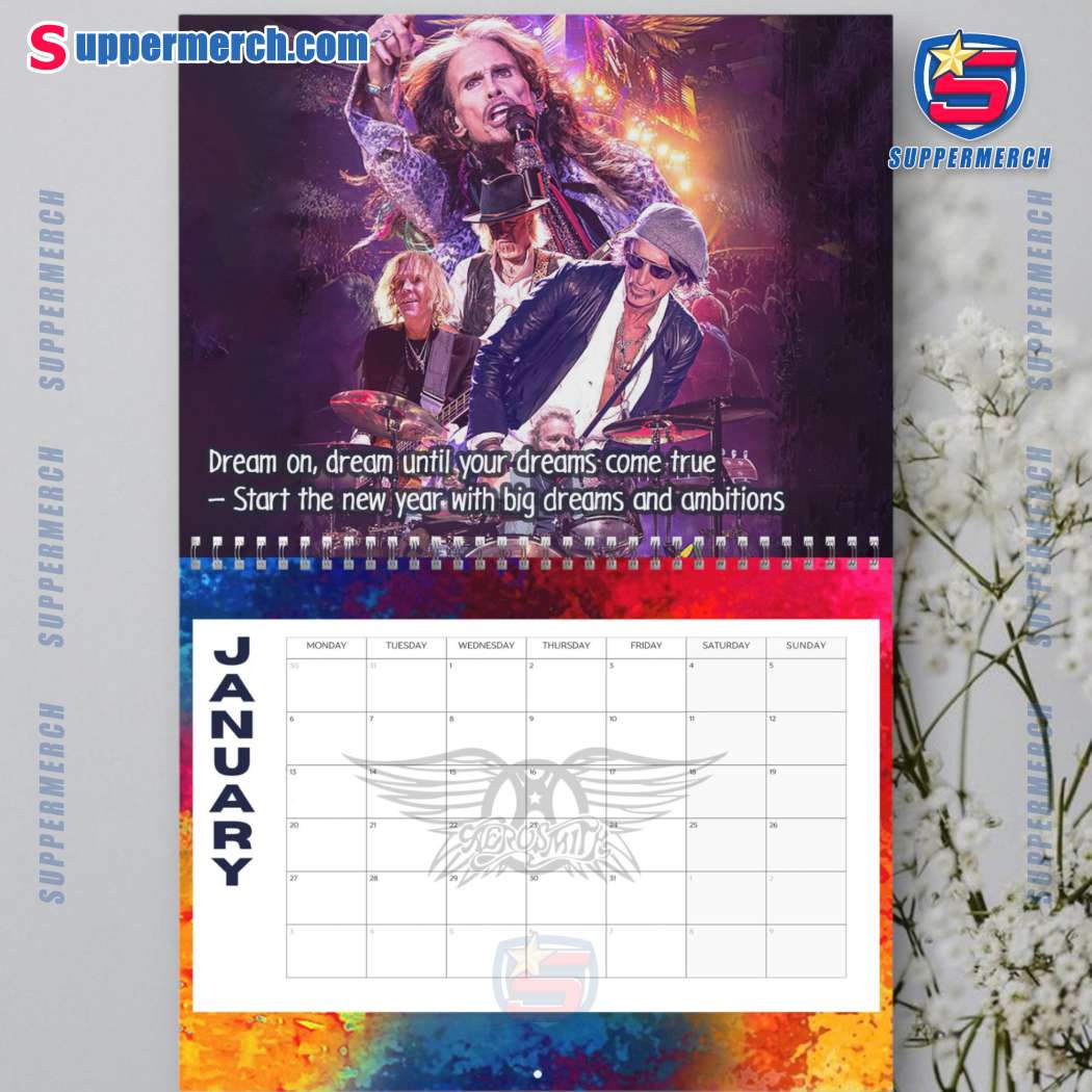Aerosmith Band Wall Hanging Calendar 2025-c l6hDk2P