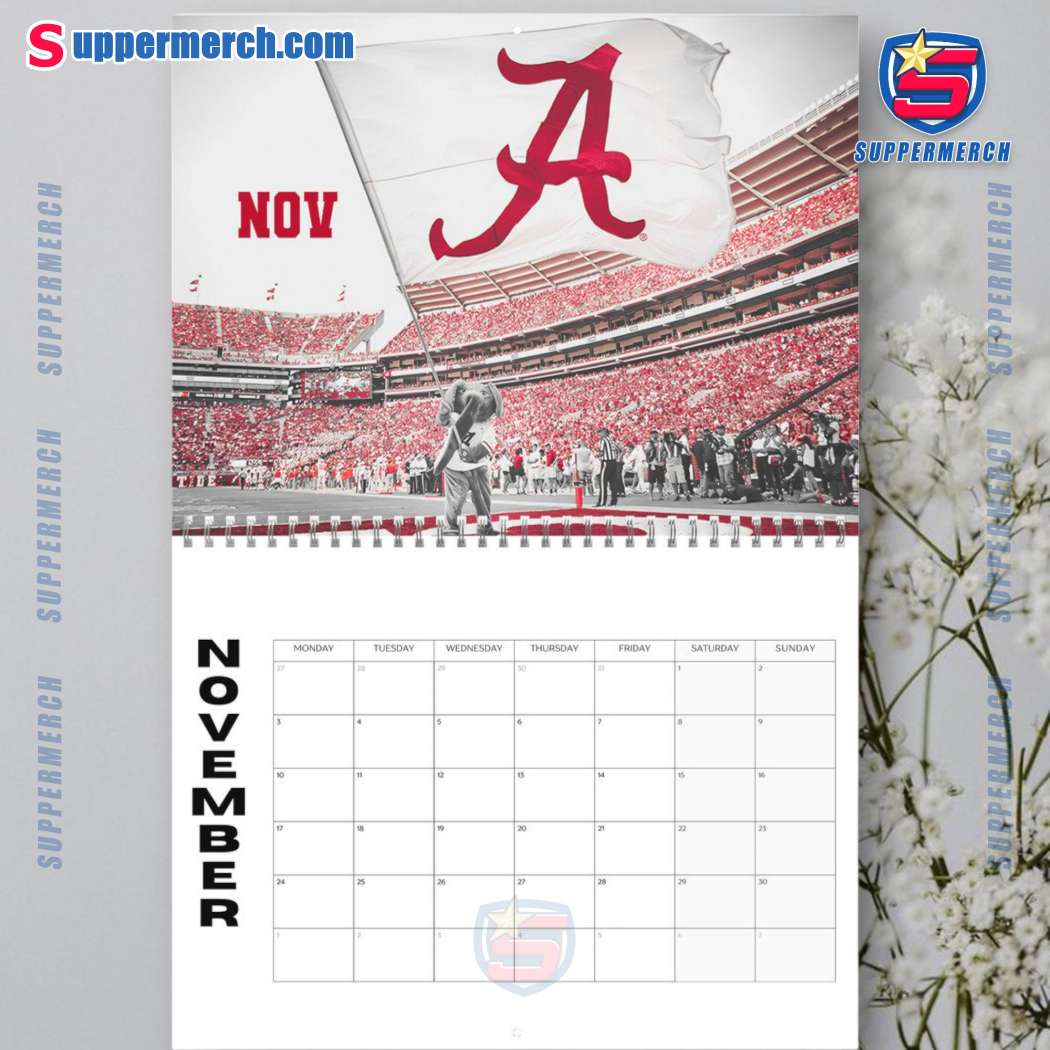 Alabama Crimson Tide Wall Hanging Calendar 2025-c RrmLvgb
