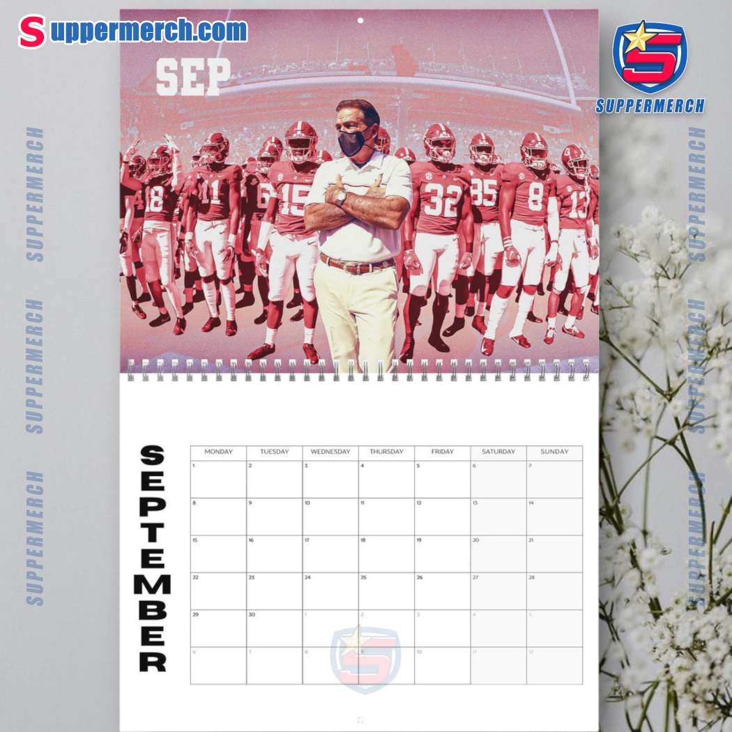 Alabama Crimson Tide Wall Hanging Calendar 2025-y 1ujpJfe