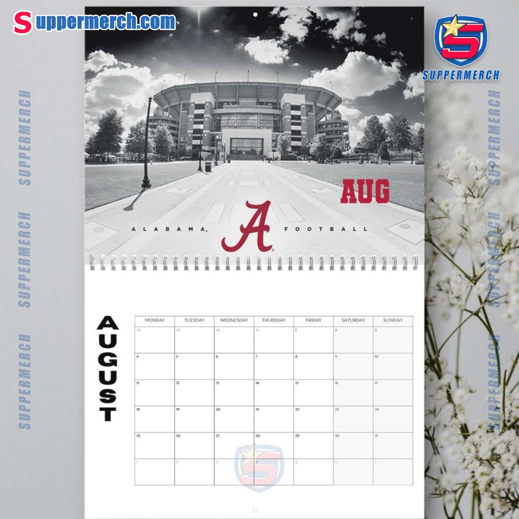 Alabama Crimson Tide Wall Hanging Calendar 2025-z JGLka5R