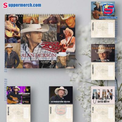 Alan Jackson Wall Hanging Calendar 2025 VZQuAhl