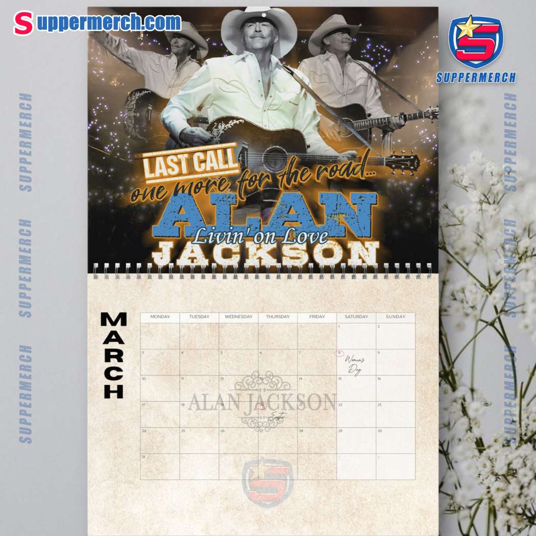 Alan Jackson Wall Hanging Calendar 2025-x S8fexhQ