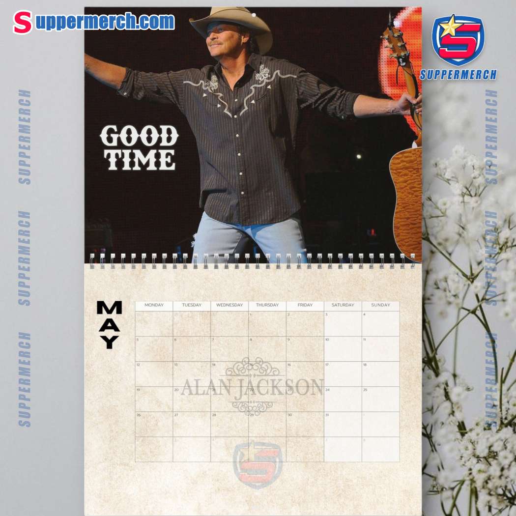 Alan Jackson Wall Hanging Calendar 2025-z PIKcFJ7