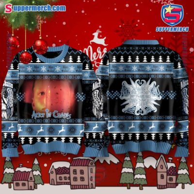 Alice In Chains I've Eaten The Sun So My Tongue Has Been Burned Of The Taste Ugly Christmas Sweater jt2bXiJ