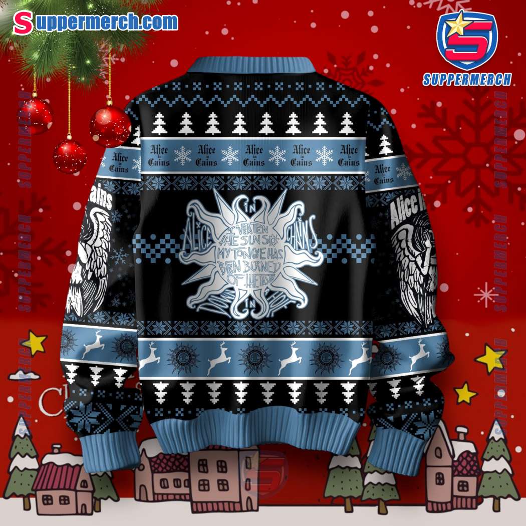 Alice In Chains I've Eaten The Sun So My Tongue Has Been Burned Of The Taste Ugly Christmas Sweater-a j31JWDf