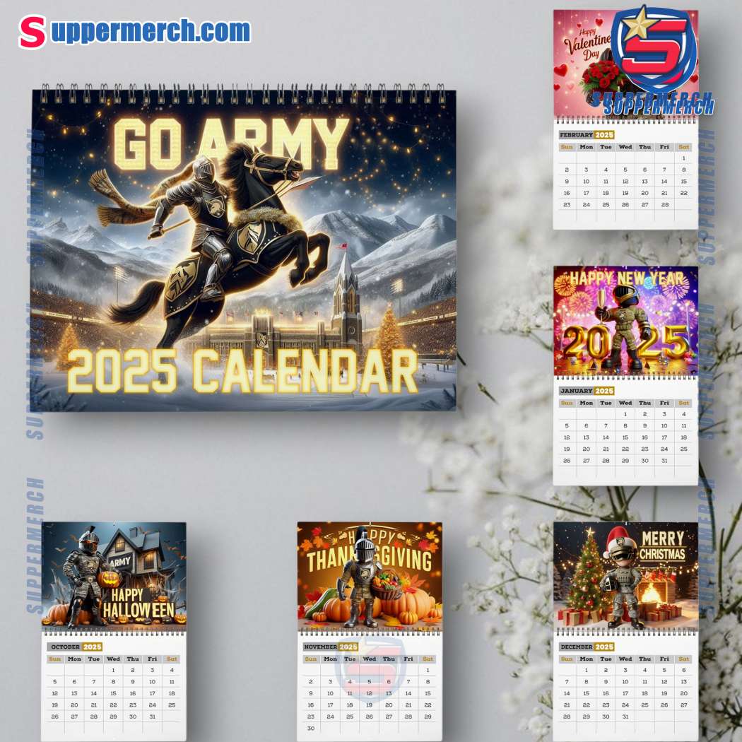 Army Black Knights Wall Hanging Calendar 2025 bWnL4sc