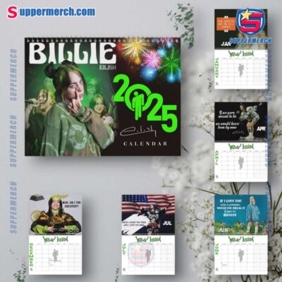 Billie Eilish Wall Hanging Calendar 2025 ewVvA6p
