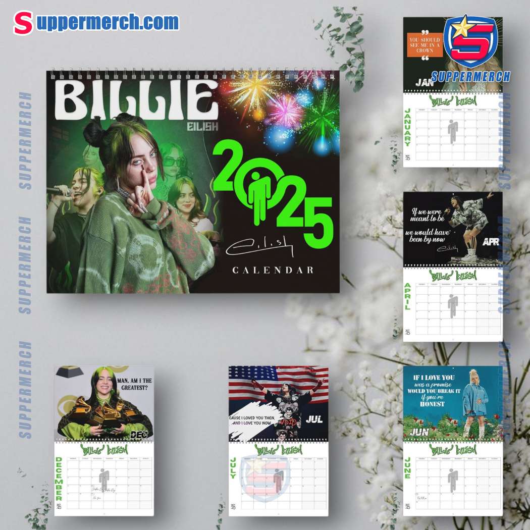 Billie Eilish Wall Hanging Calendar 2025 ewVvA6p