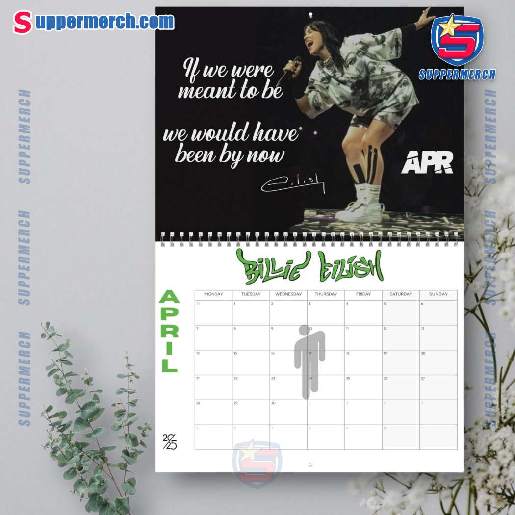 Billie Eilish Wall Hanging Calendar 2025-z e3FzxNG