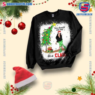 Billie Eilish You Should See Me In A Claus Christmas Pajamas Set-a vCPJ3wd