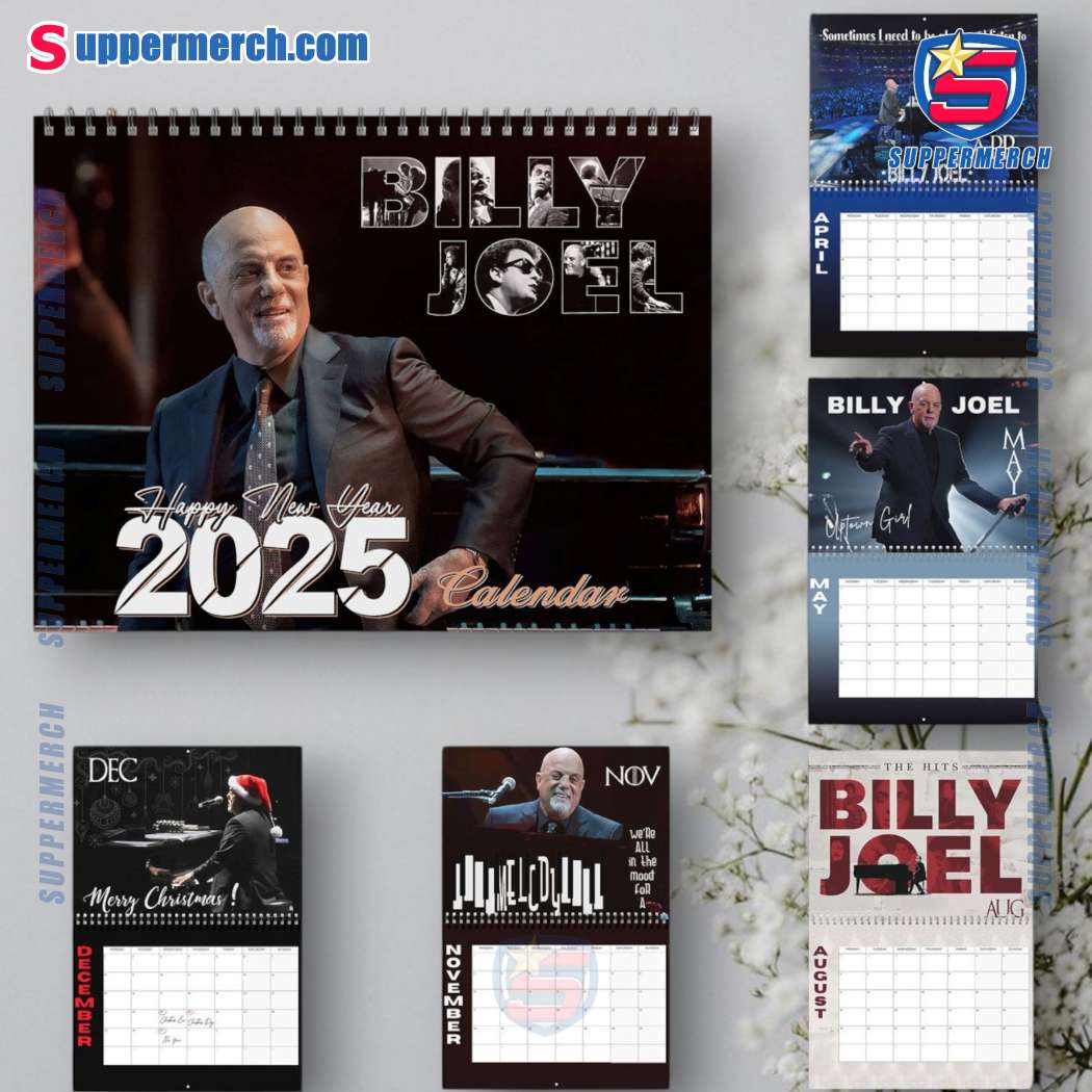 Billy Joel Wall Hanging Calendar 2025 zR0GAFQ