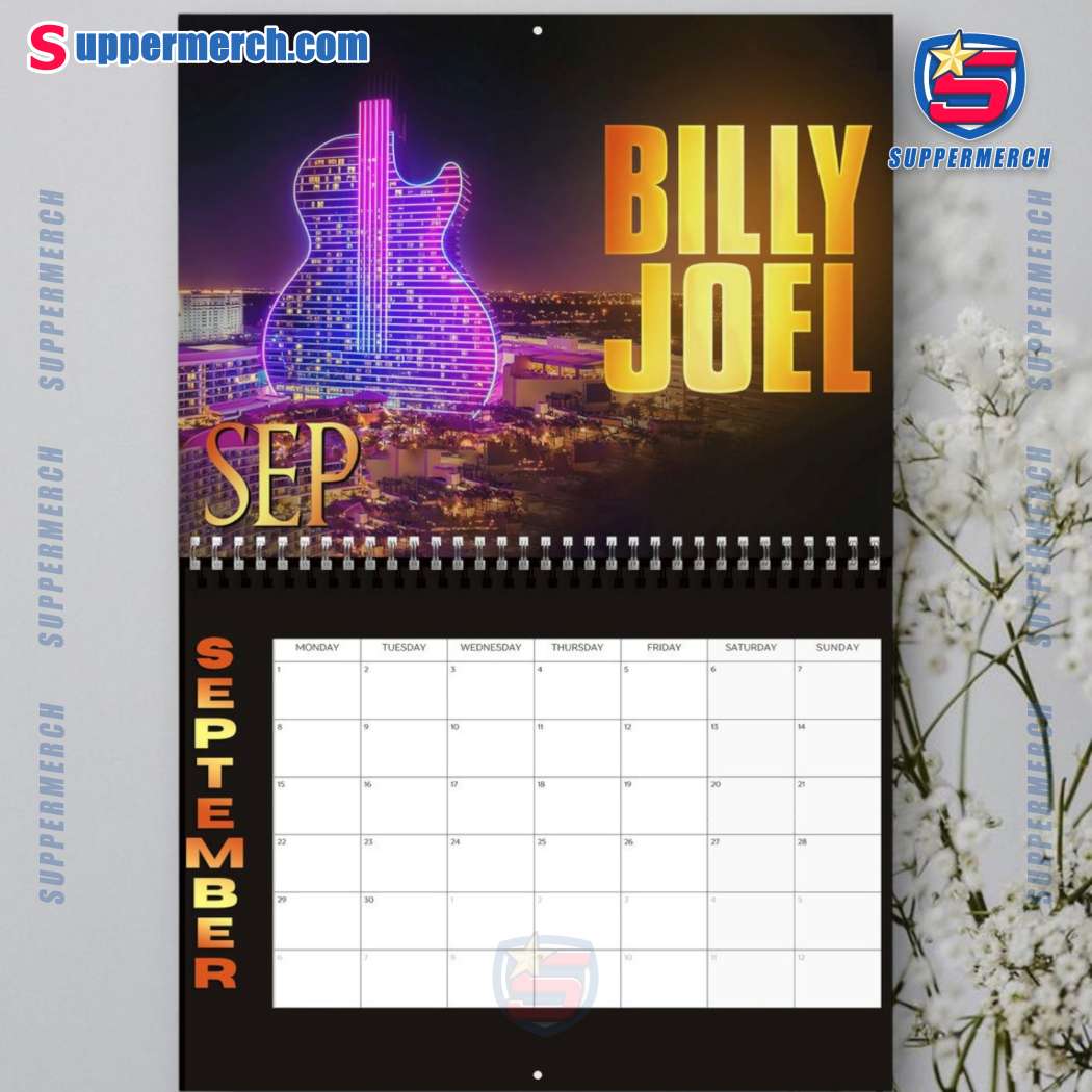 Billy Joel Wall Hanging Calendar 2025-y oM749L5
