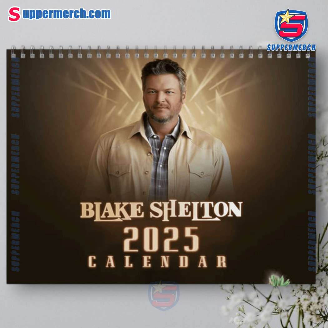Blake Shelton Music Wall Hanging Calendar 2025-a cLeaj0i