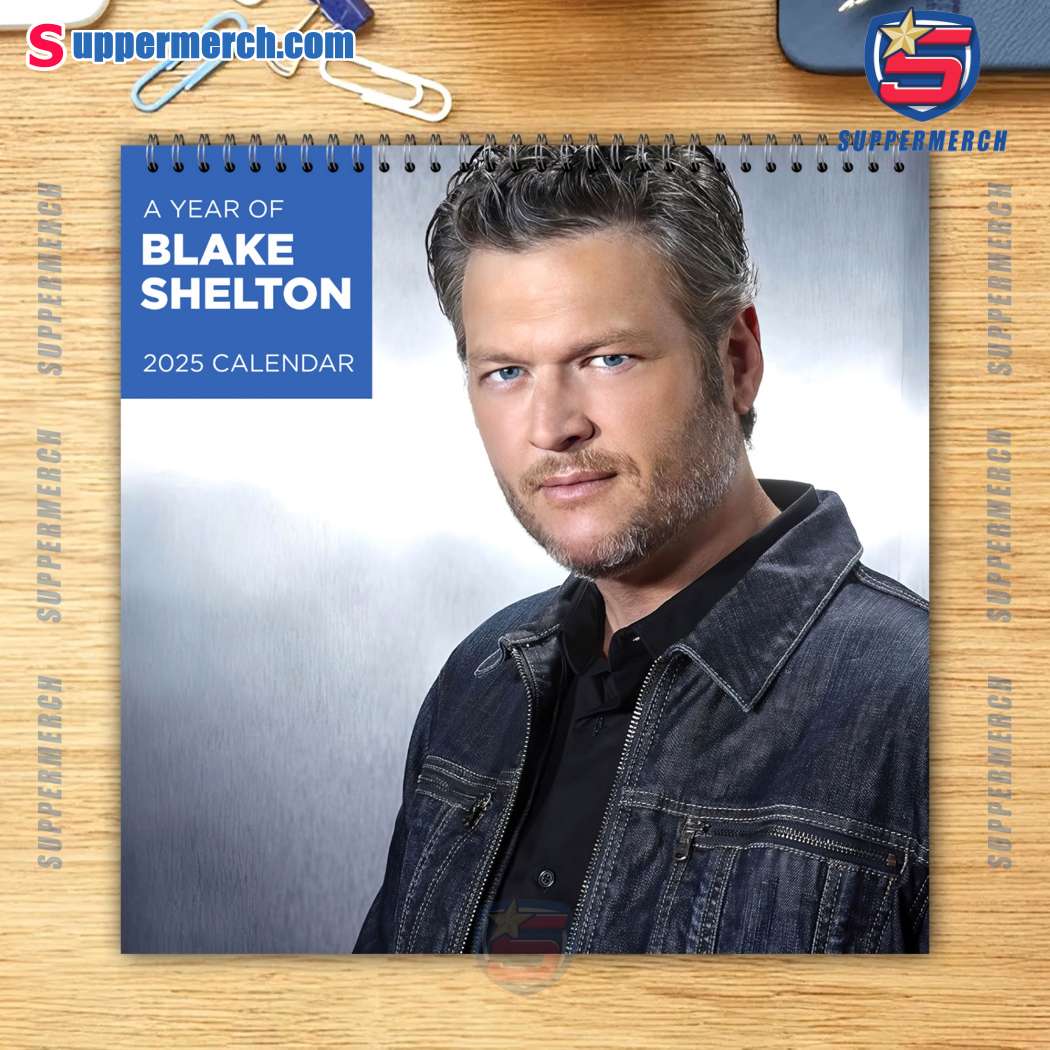 Blake Shelton Singer Wall Hanging Calendar 2025 WJtbxy5
