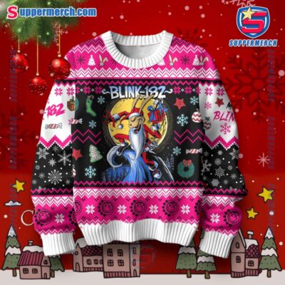 Blink-182 Happy Holiday Ugly Christmas Sweater-a BahV75c