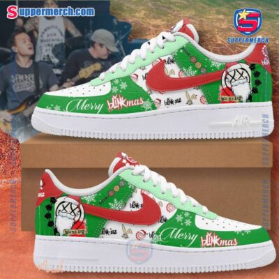 Blink-182 Merry Blinkmas Holiday Air Force Shoes TKkxdY1