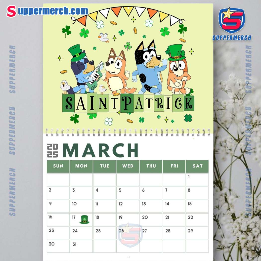 Bluey Wall Hanging Calendar 2025-x oacXb0W