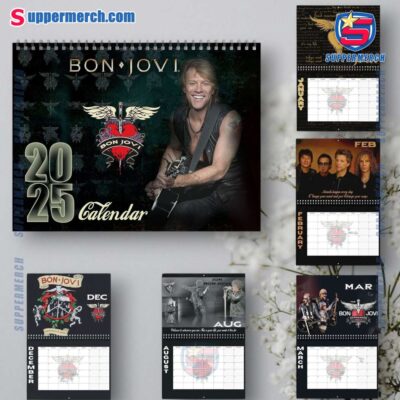 Bon Jovi Wall Hanging Calendar 2025 OGbznMR