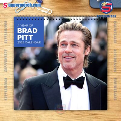 Brad Pitt Actor Wall Hanging Calendar 2025 5dIVjyR
