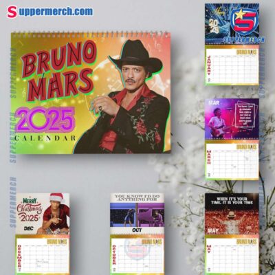 Bruno Mars Wall Hanging Calendar 2025 8kigZOC
