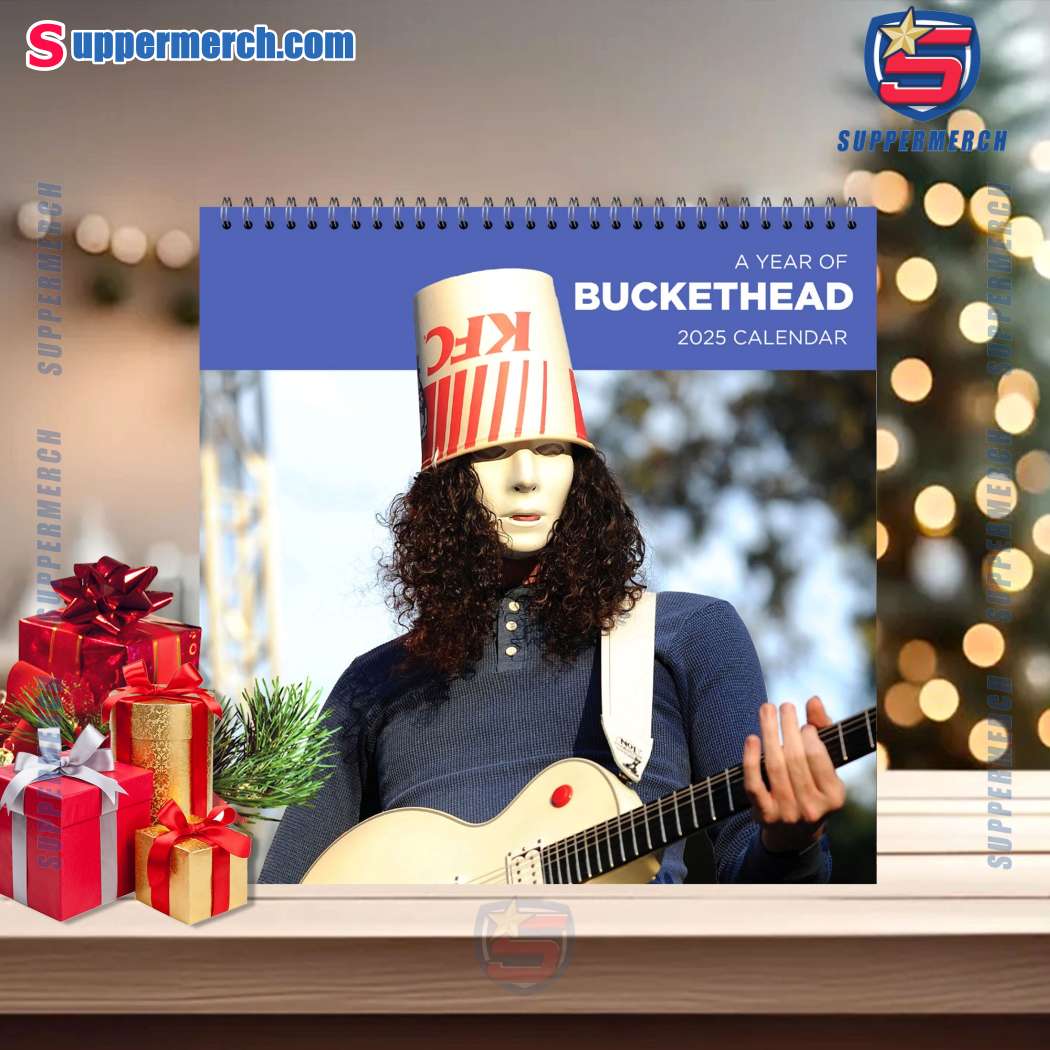 Buckethead Guitarist Wall Hanging Calendar 2025-a jU6GXWY