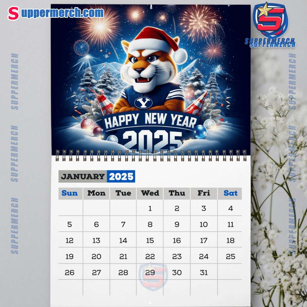Byu Cougars Wall Hanging Calendar 2025-b rIGMajF