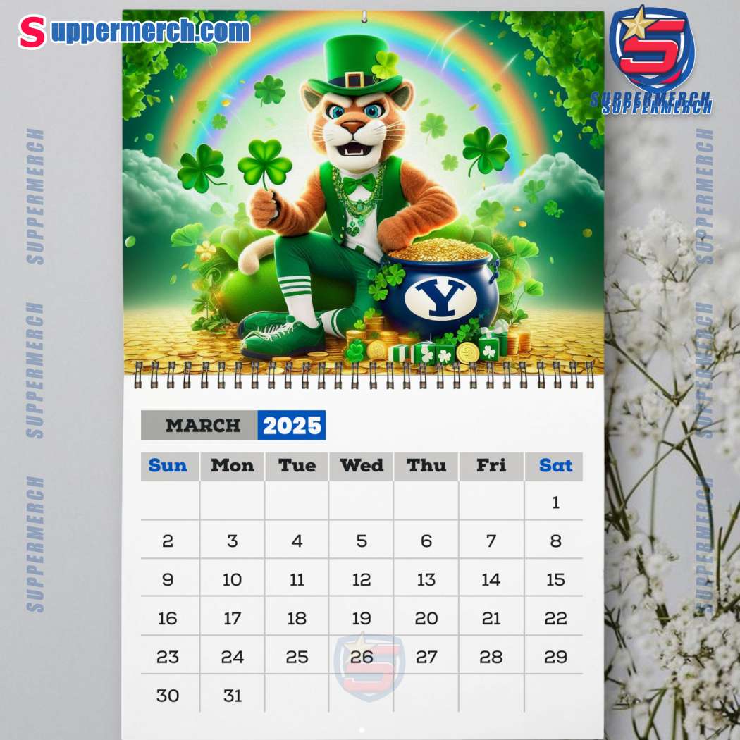 Byu Cougars Wall Hanging Calendar 2025-x upaFhtN