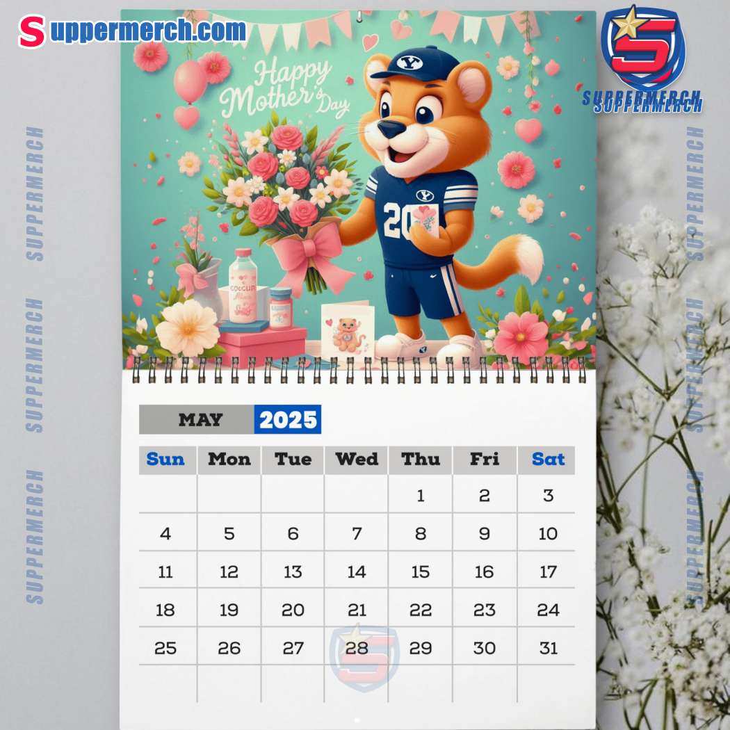 Byu Cougars Wall Hanging Calendar 2025-z ieoGTPn