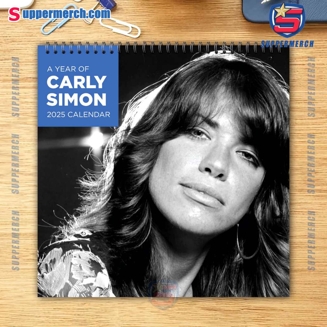 Carly Simon Singer Wall Hanging Calendar 2025 ESzrIN4