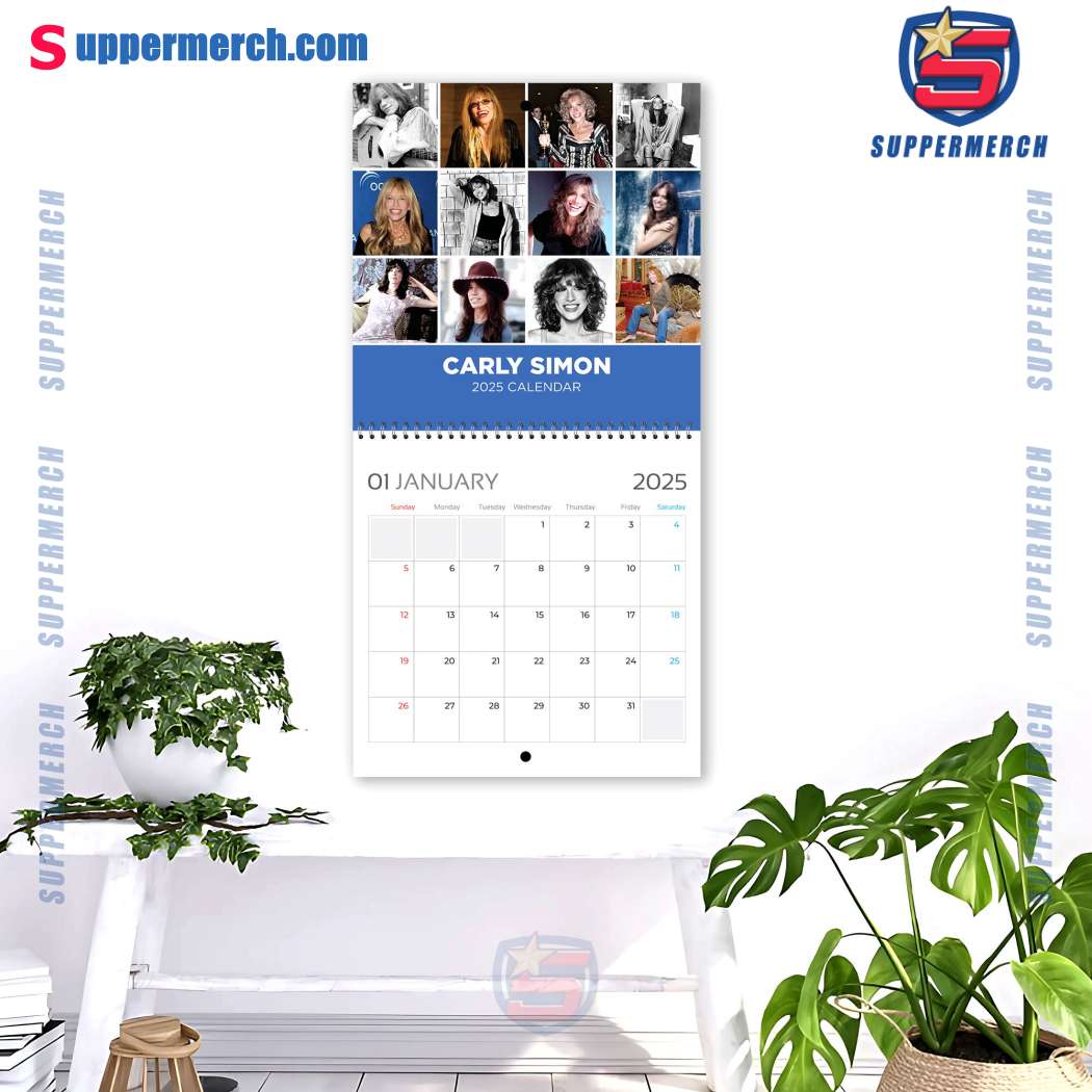 Carly Simon Singer Wall Hanging Calendar 2025-b QSwl0U6