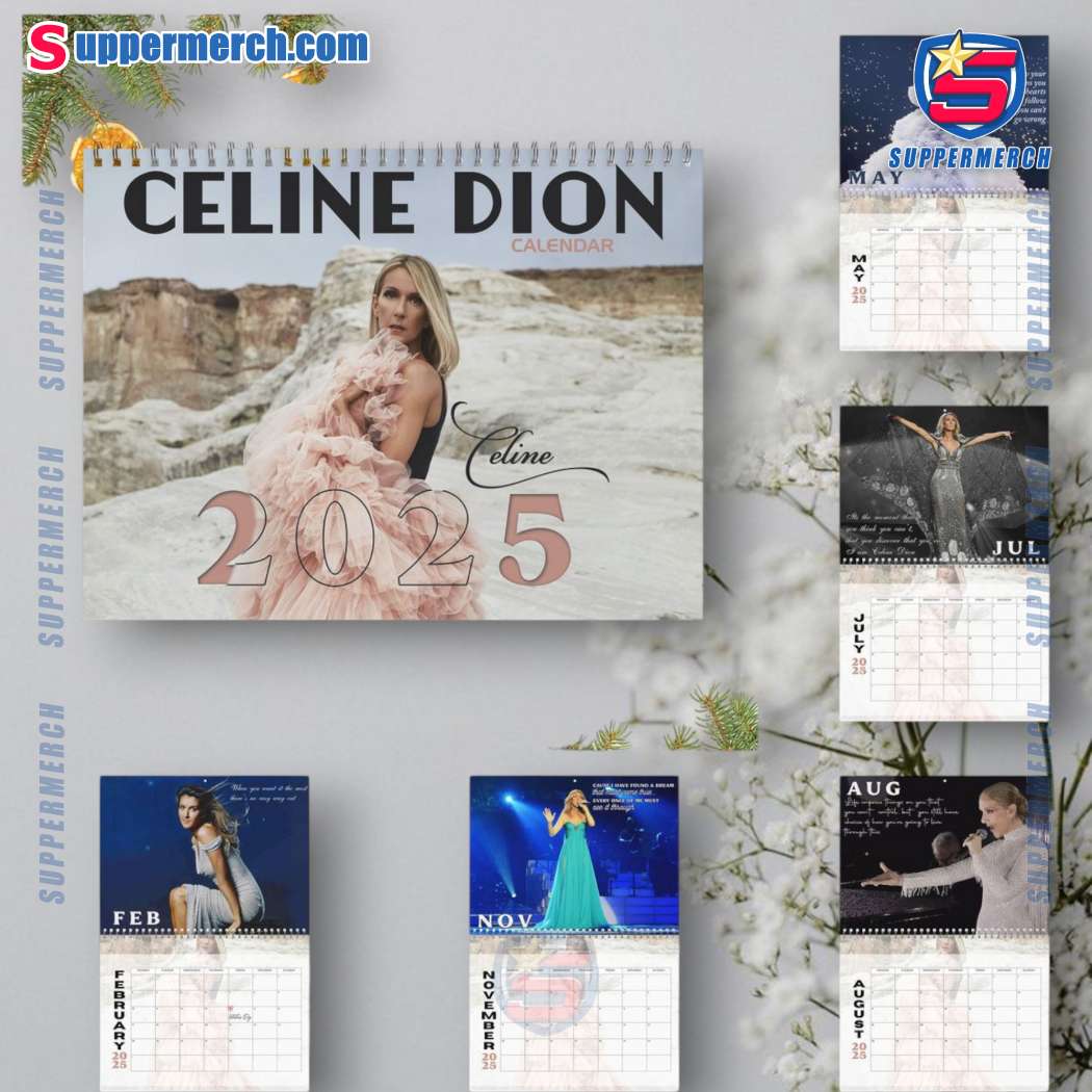 Celine Dion Wall Hanging Calendar 2025 IU5SNKQ