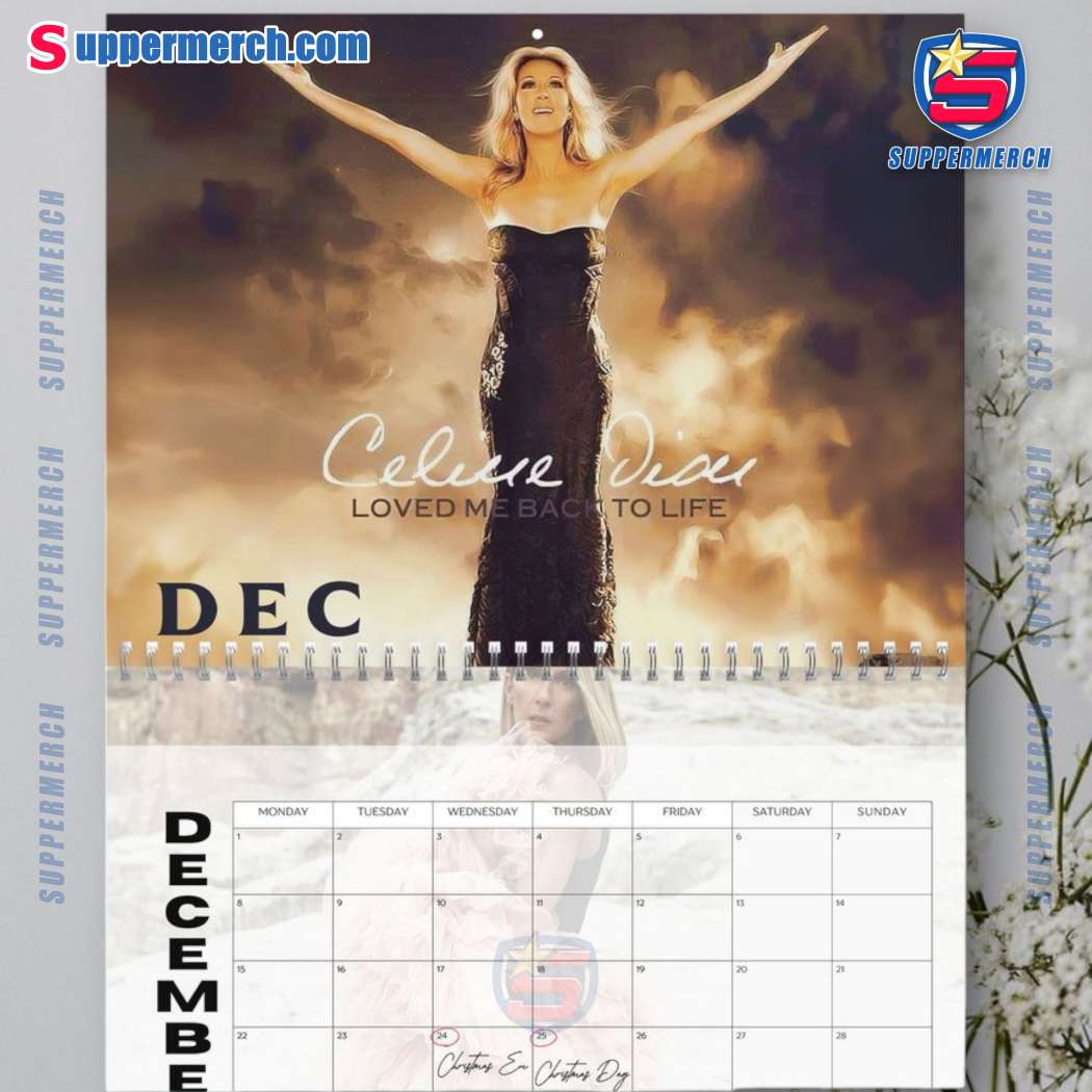 Celine Dion Wall Hanging Calendar 2025-a ibnfteU