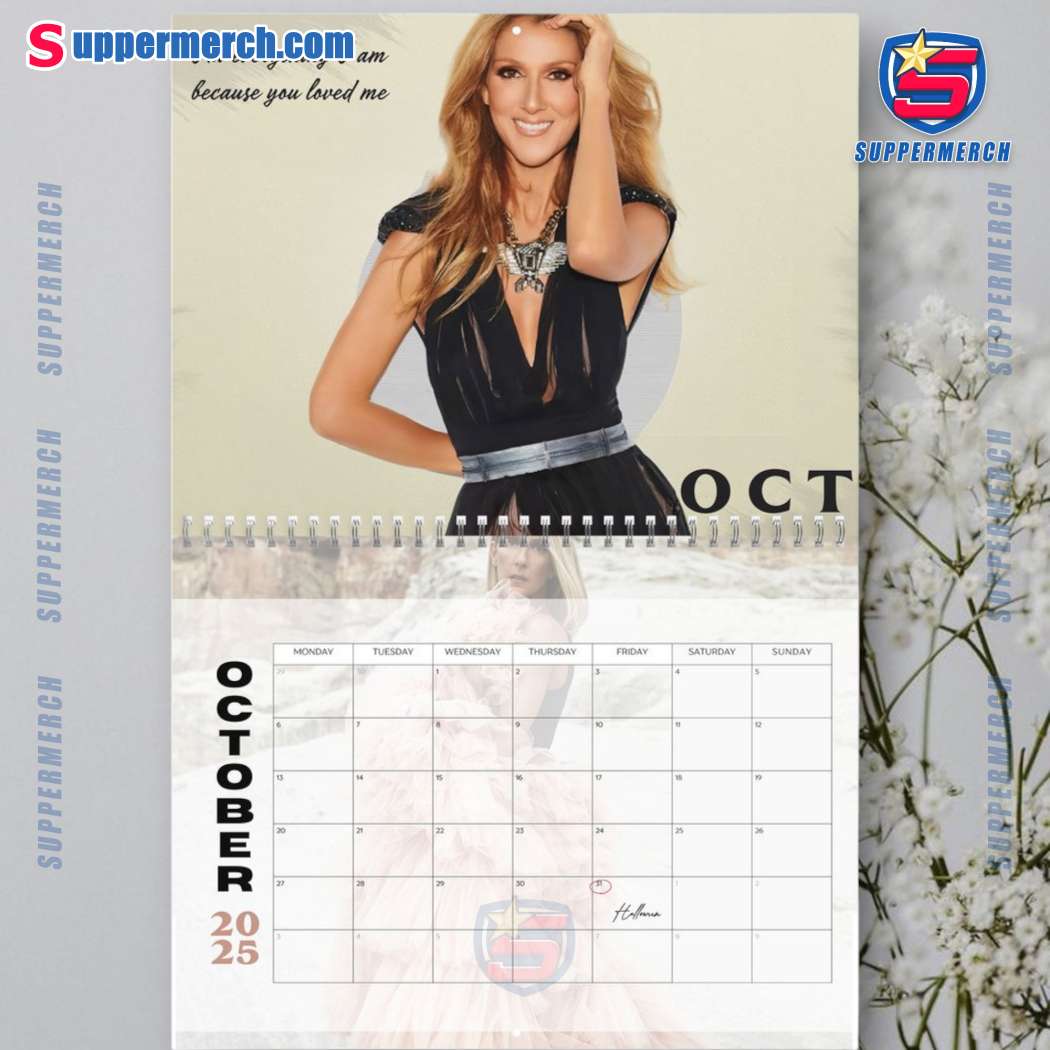 Celine Dion Wall Hanging Calendar 2025-b XVZ3Qow