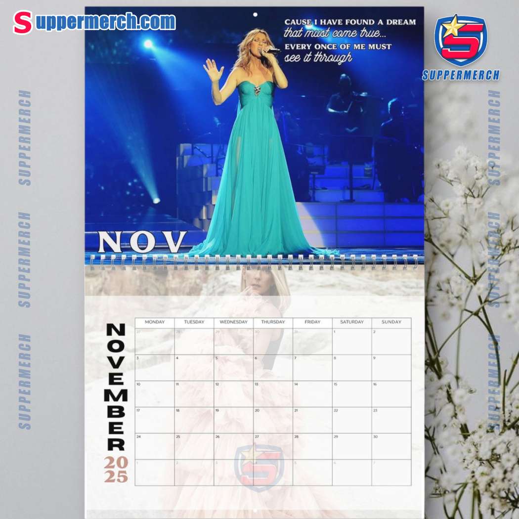 Celine Dion Wall Hanging Calendar 2025-c I6jfxZn